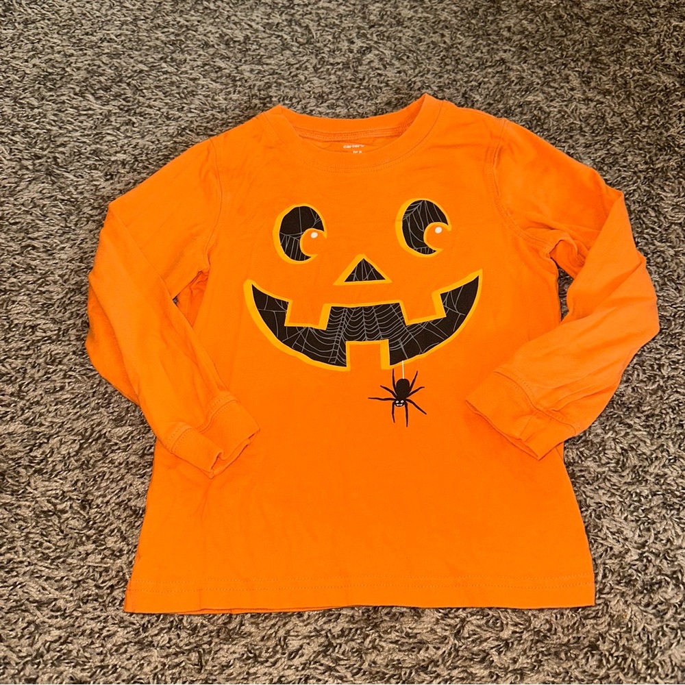 5 for $25 Carter's Vibrant Orange Pumpkin Shirt